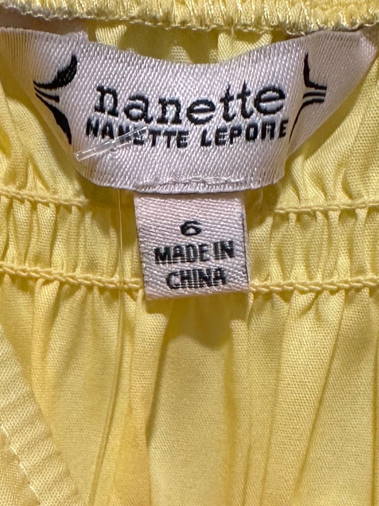 Nanette Lepore Smocked Maxi Dress | Yellow Glimmer | Size 6 | NWT