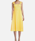 Nanette Lepore Smocked Maxi Dress | Yellow Glimmer | Size 6 | NWT