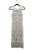 White Baroque Fringe Dress
